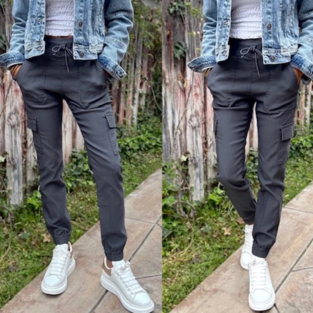 Bevy Flog Gaya Cargo Joggers in Charcoal Size 29 NEW WITH TAGS
